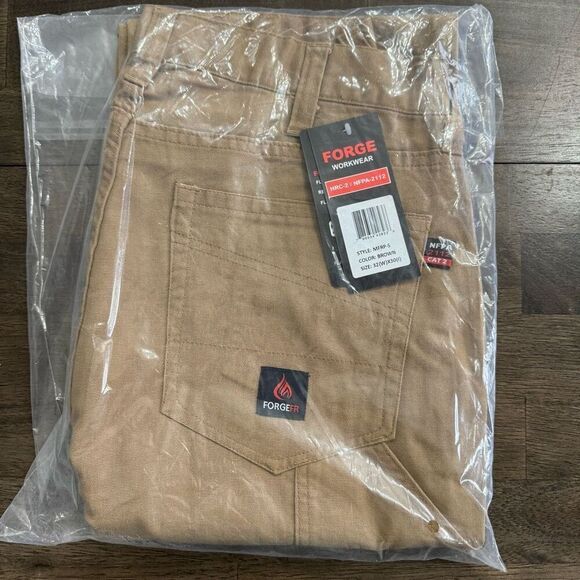 New Forge Fr Men's Brown Canvas Pant 32x30 - Picture 4 of 6